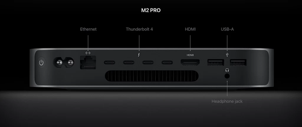 Mac mini (M2, 8C CPU/10C GPU) , Mac mini (M2 Pro, 10C CPU/16C GPU) 