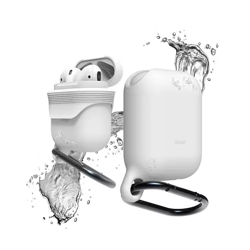 Чехол Elago Waterproof hang case для AirPods, белый 