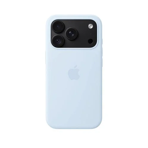 Чехол Apple Silicone Case для iPhone 18 Pro, MagSafe, силикон, холодный голубой / crisp blue