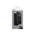 Чехол Uniq для iPhone 15 Air Fender ID, cardslot, серый