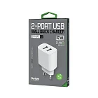 Сетевое зарядное устройство Dorten 2-Port USB Smart ID 12W Wall QC 2.4A, белый