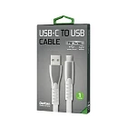 Кабель Dorten USB-C / USB Flat Series, 1м, белый