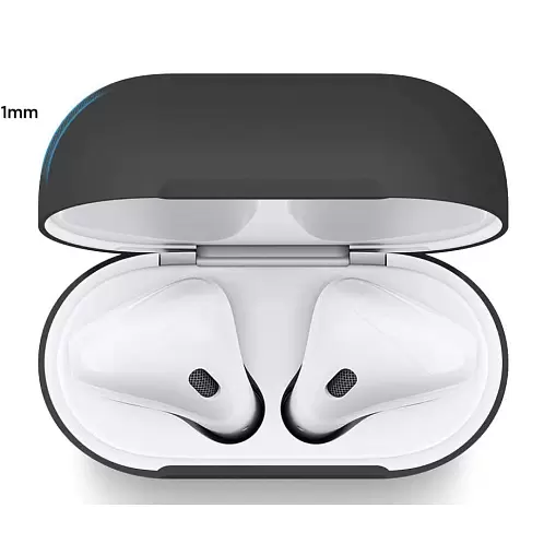 Чехол Elago Slim case для AirPods Gen 1 & 2, силикон, черный