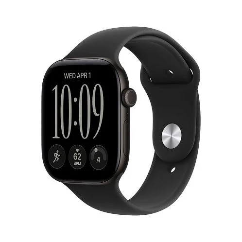 Watch S12, 46 mm,  черный алюминий, ремешок Sport Band, черный S/M