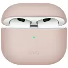 Чехол Uniq LINO Liquid для Airpods 3, силикон, розовый