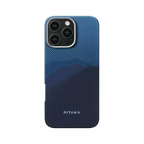 Чехол Pitaka StarPeak Tactile Woven для iPhone 16 Pro Max, Over The Horizon | синий