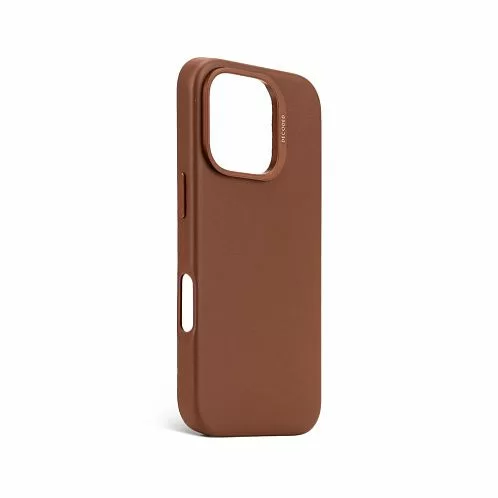 Чехол Decoded Leather Back Cover для iPhone 16 Pro, коричневый