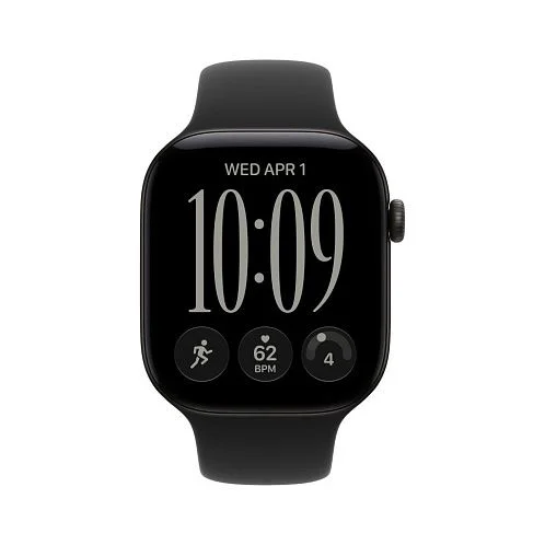 Watch S12, 46 mm,  черный алюминий, ремешок Sport Band, черный S/M