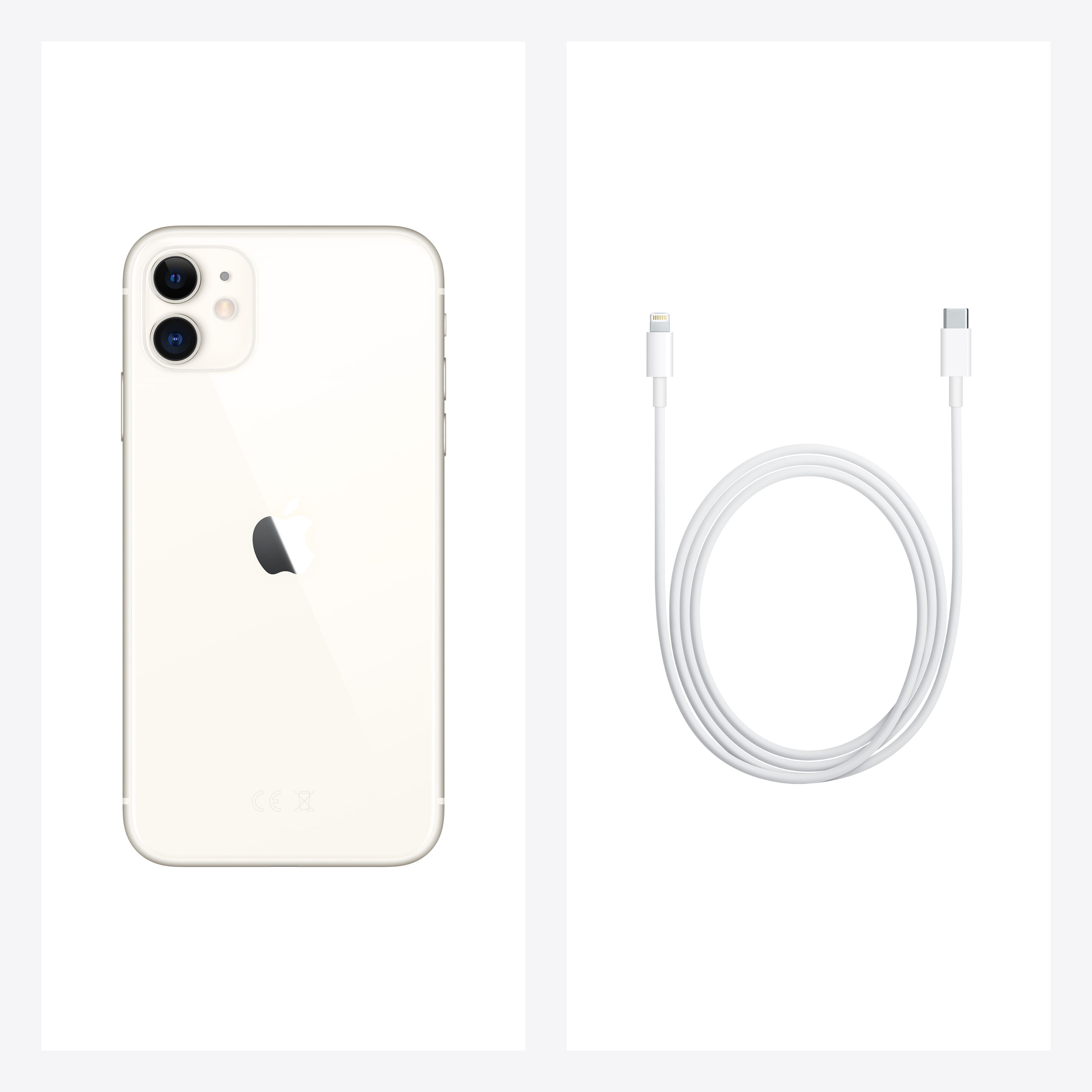 iPhone 11, 128 ГБ, белый (CE, гарантия 30 дней)