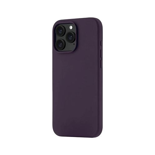 Чехол uBear Touch Mag Case для iPhone 16 Pro Max, силикон, софт-тач, темно-фиолетовый