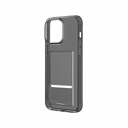 Чехол Uniq для iPhone 15 Air Fender ID, cardslot, серый