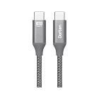 Кабель Dorten USB-C / USB-C PD, 100W, 2м, темно-серый