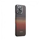 Чехол Pitaka Tactile Woven case для iPhone 16 Pro Max, Sunset | оранжевый