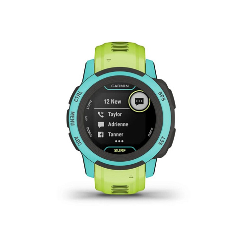 Умные часы Garmin Instinct 2S Surf Edition Waikiki, салатовый